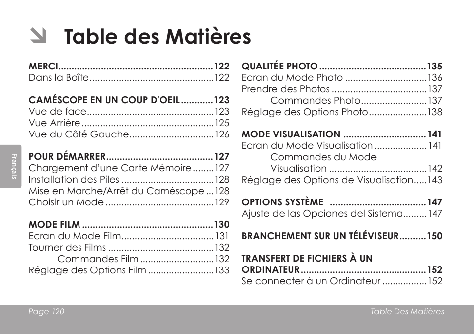 COBY SNAPP CAM3005 User Manual | Page 120 / 180