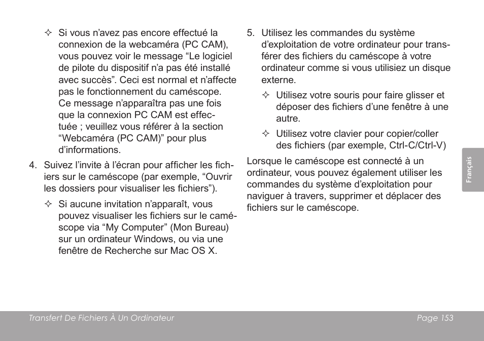 COBY SNAPP CAM3005 User Manual | Page 153 / 180