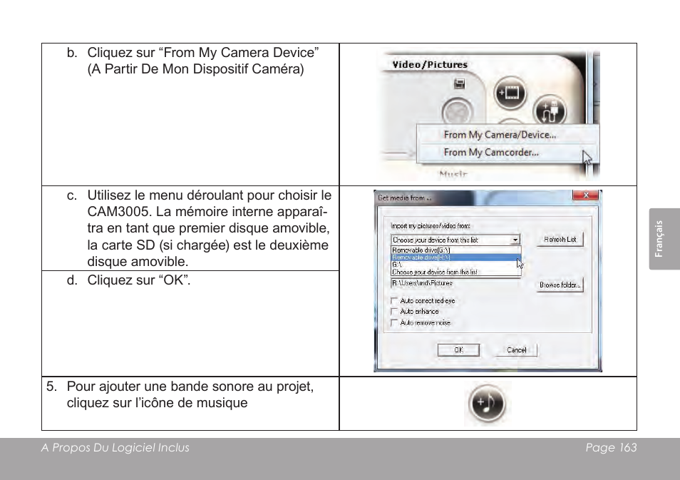 COBY SNAPP CAM3005 User Manual | Page 163 / 180