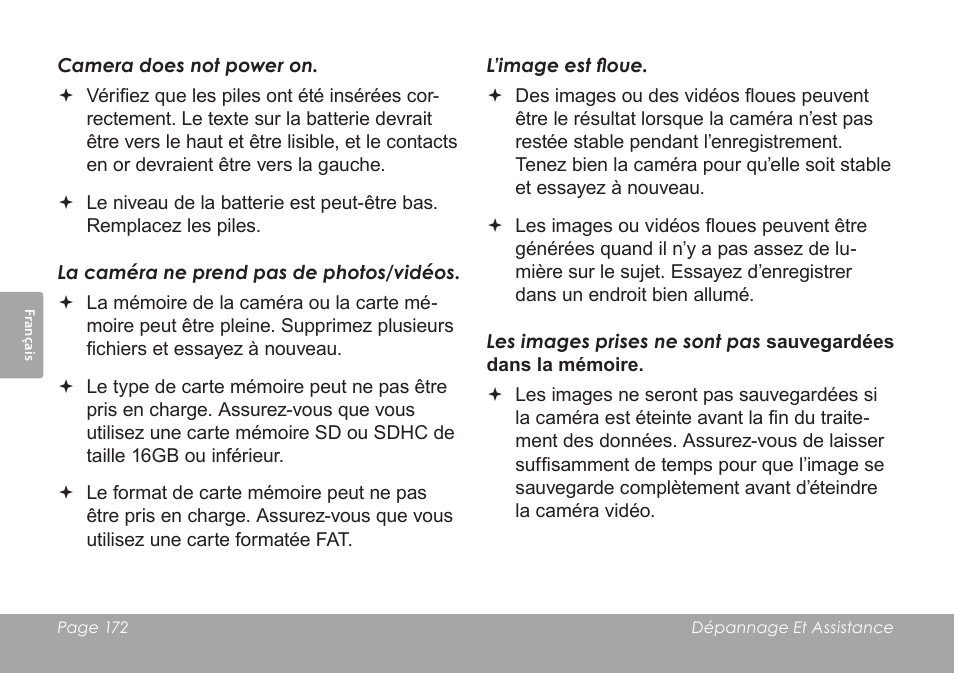 COBY SNAPP CAM3005 User Manual | Page 172 / 180