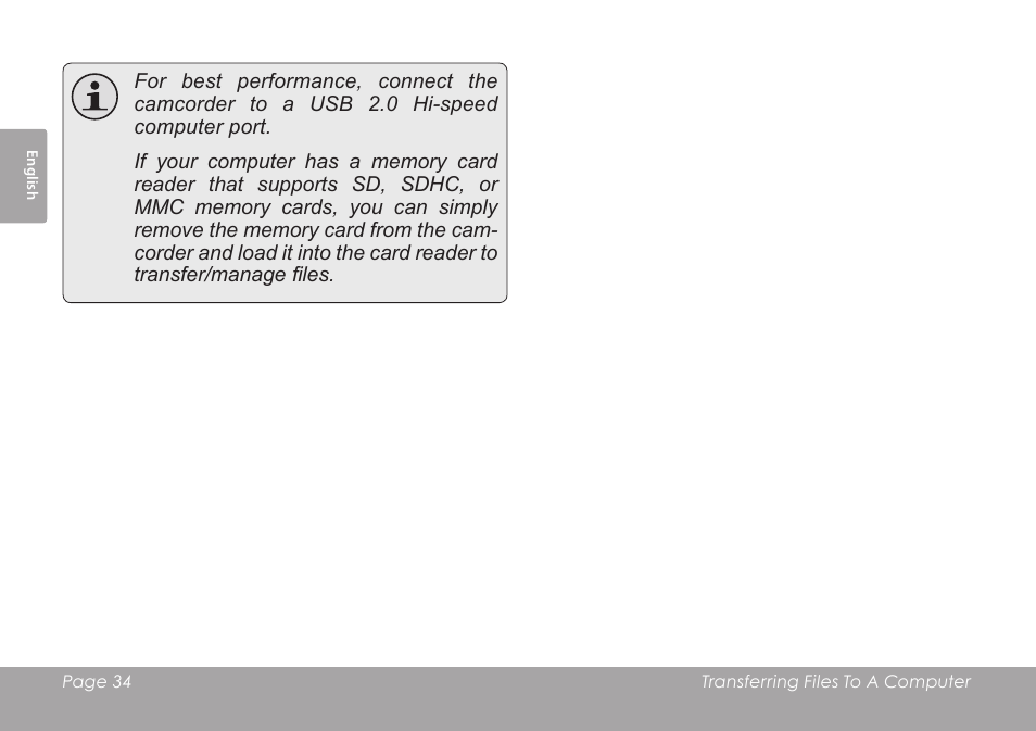 COBY SNAPP CAM3005 User Manual | Page 34 / 180
