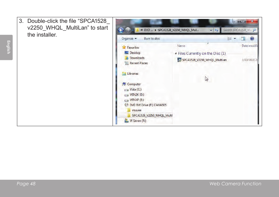 COBY SNAPP CAM3005 User Manual | Page 48 / 180