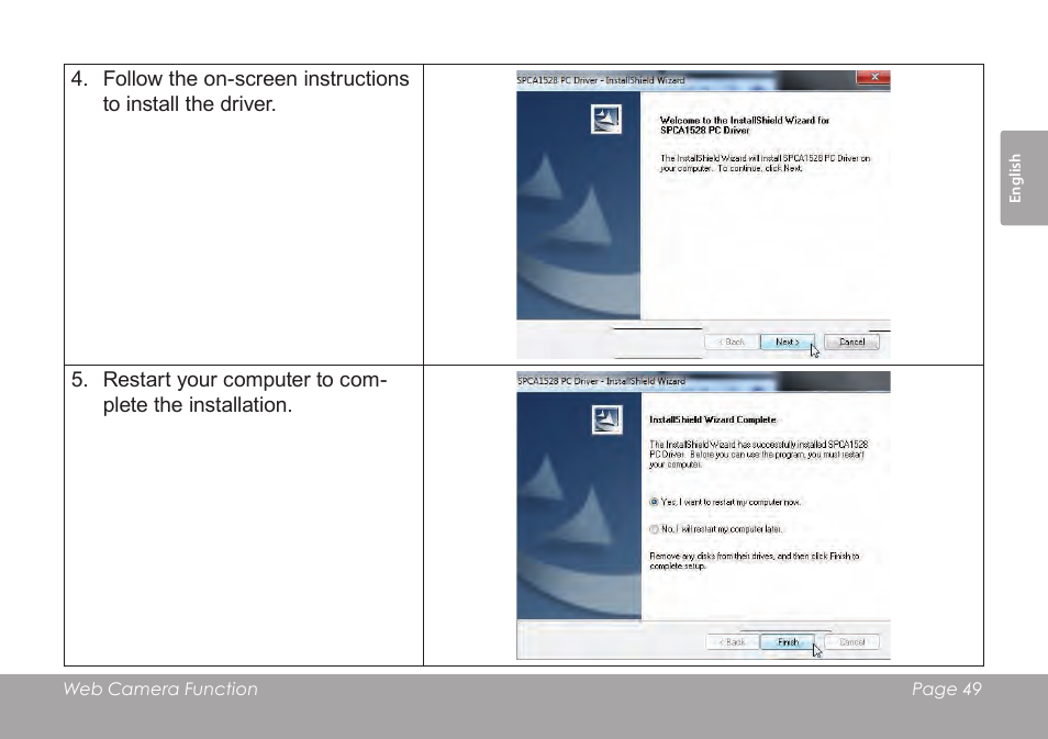 COBY SNAPP CAM3005 User Manual | Page 49 / 180