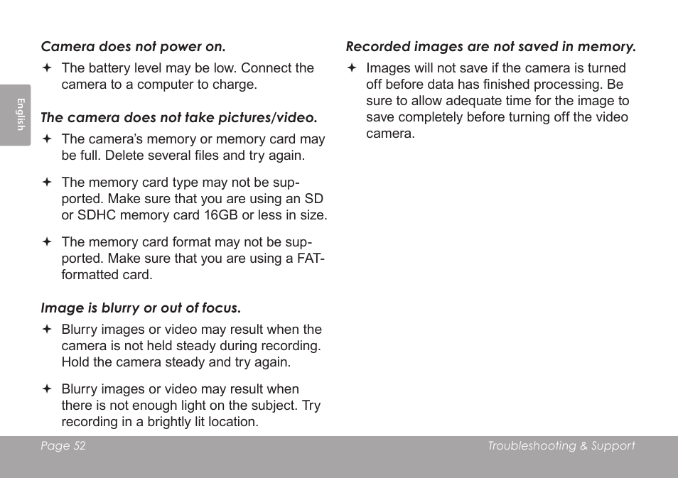 COBY SNAPP CAM3005 User Manual | Page 52 / 180