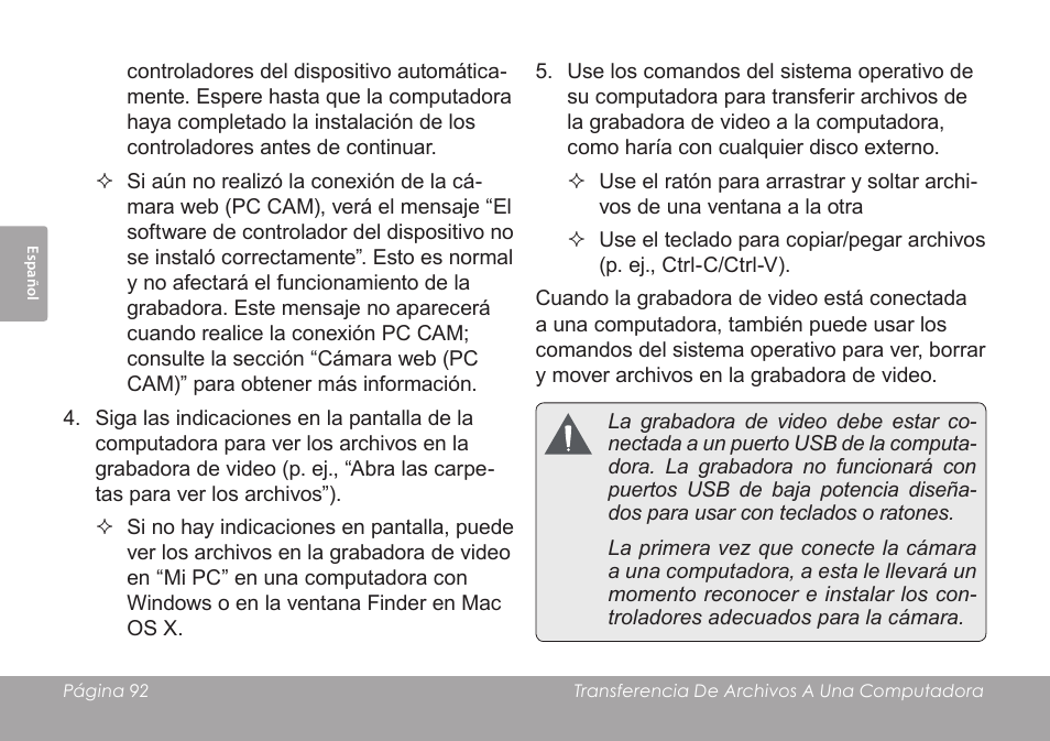 COBY SNAPP CAM3005 User Manual | Page 92 / 180