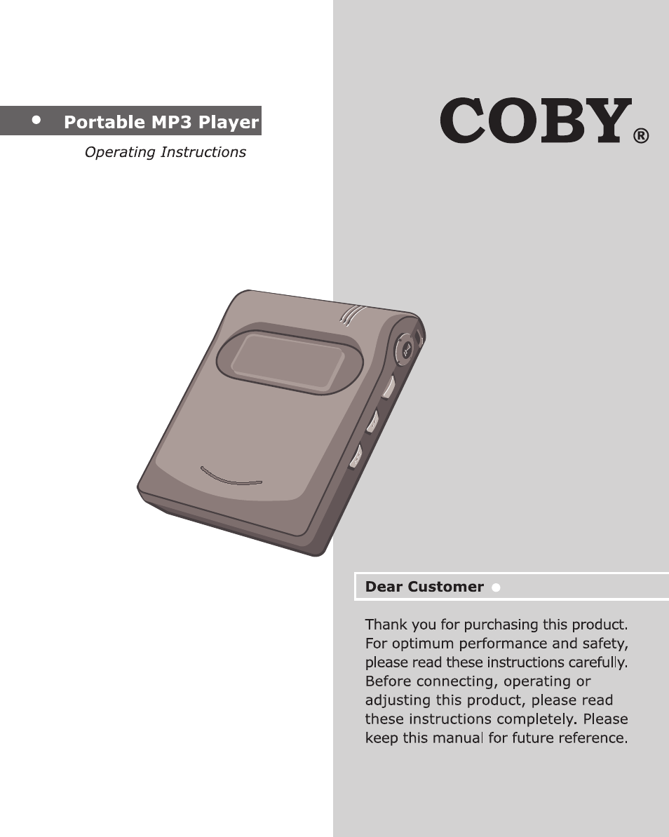 COBY MP-C440 User Manual | 23 pages