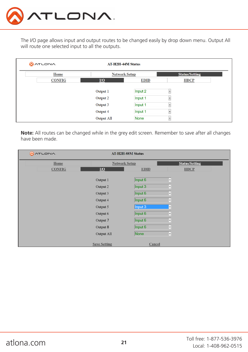 Atlona AT H2H V2 User Manual | Page 21 / 30