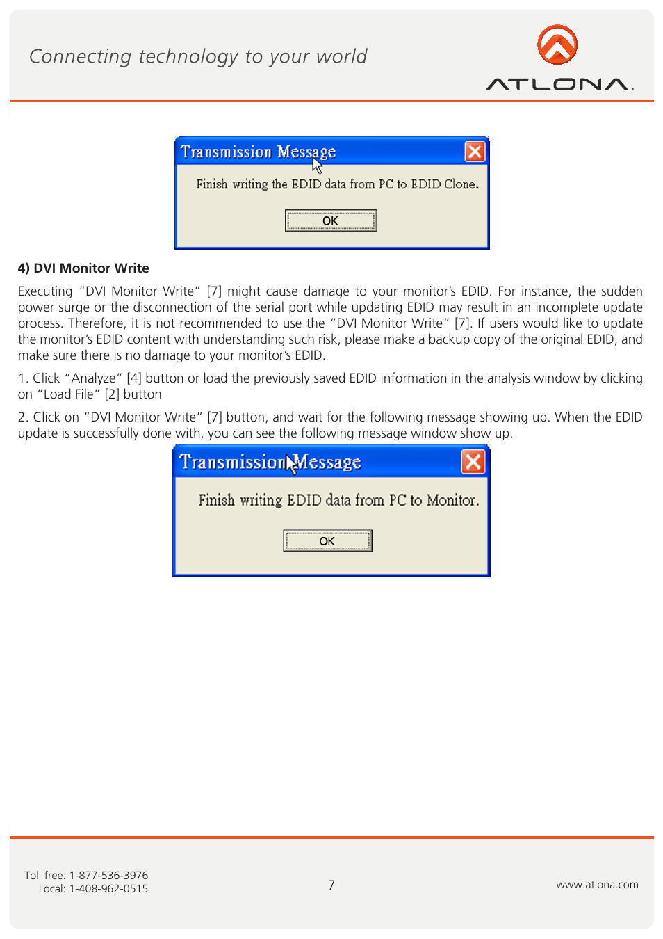 Atlona AT DVISync User Manual | Page 8 / 11