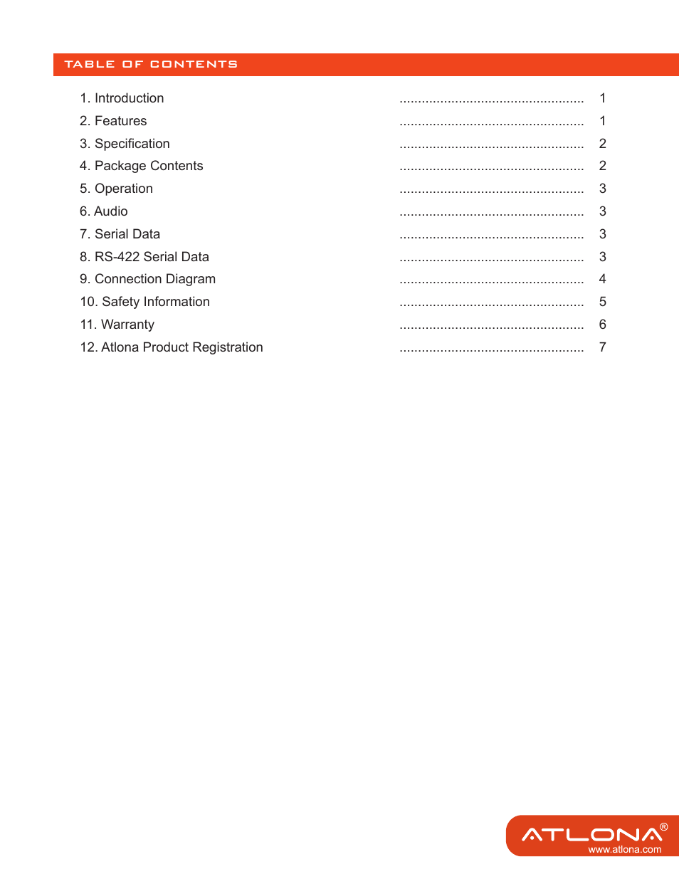 Atlona AT DVIF30SR User Manual | Page 2 / 9
