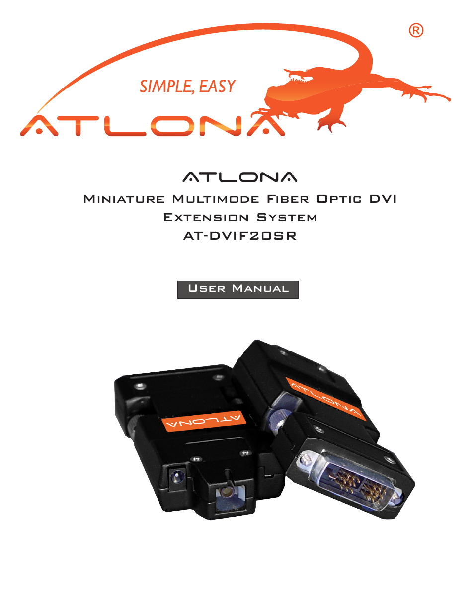 Atlona AT DVIF20SR User Manual | 8 pages