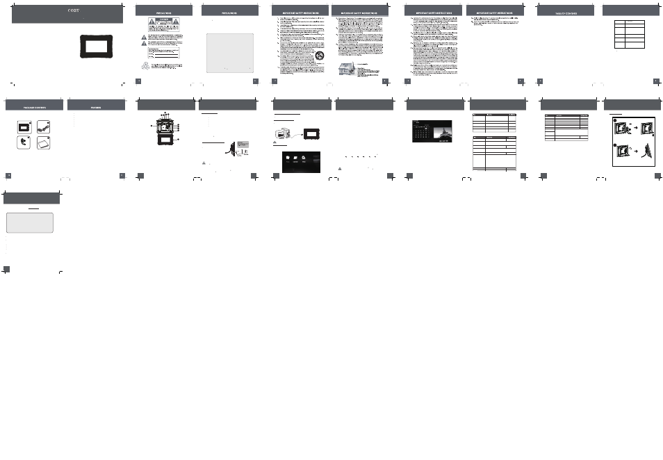 COBY DP740 User Manual | 1 page