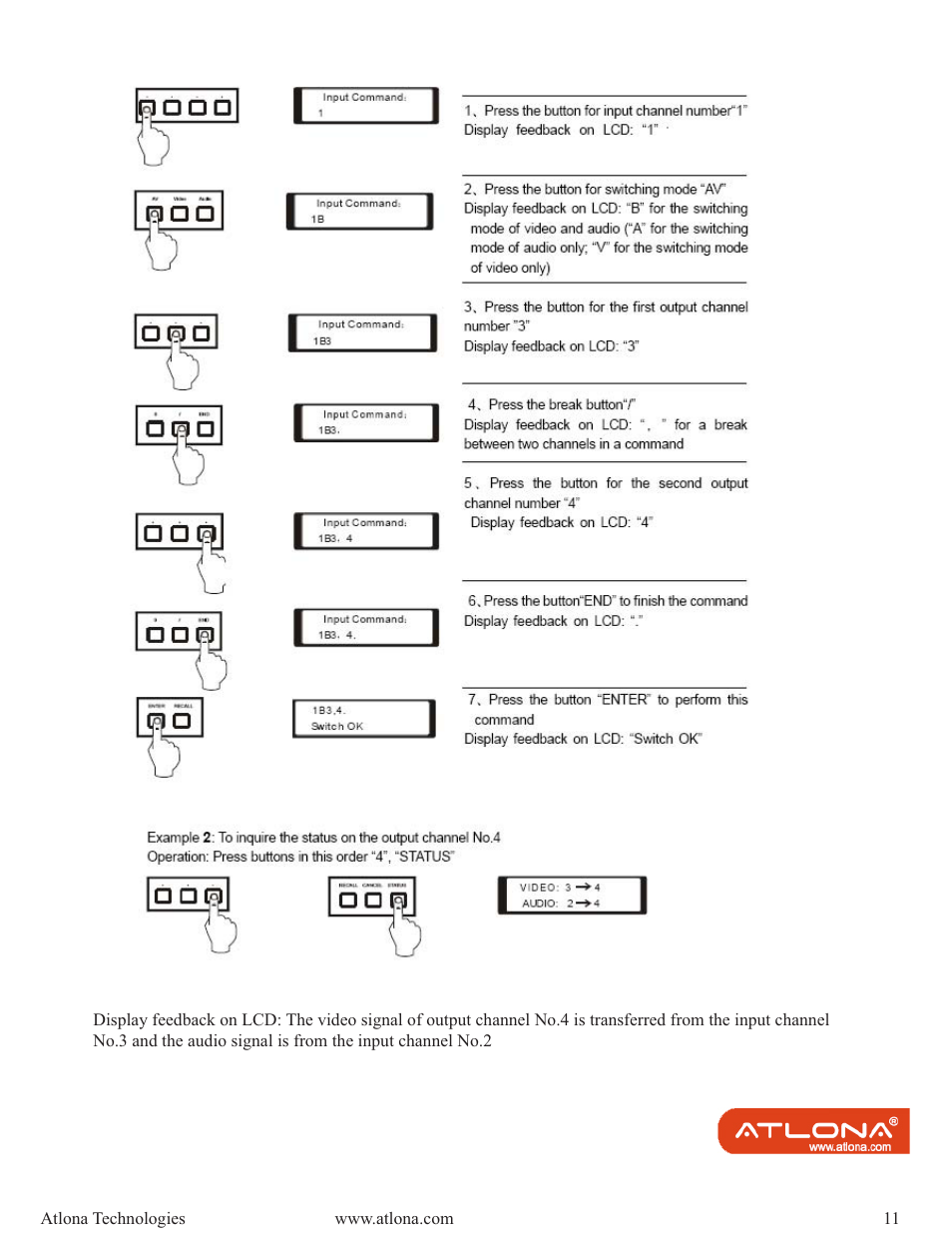 Atlona AT DVI MATRIX User Manual | Page 11 / 21