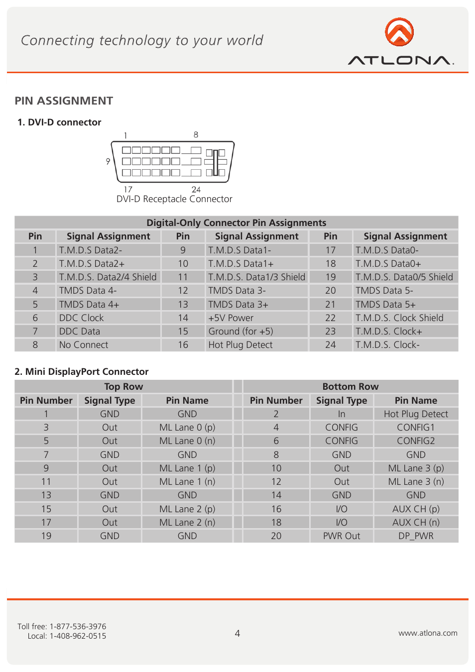 Atlona AT DP400 User Manual | Page 5 / 10