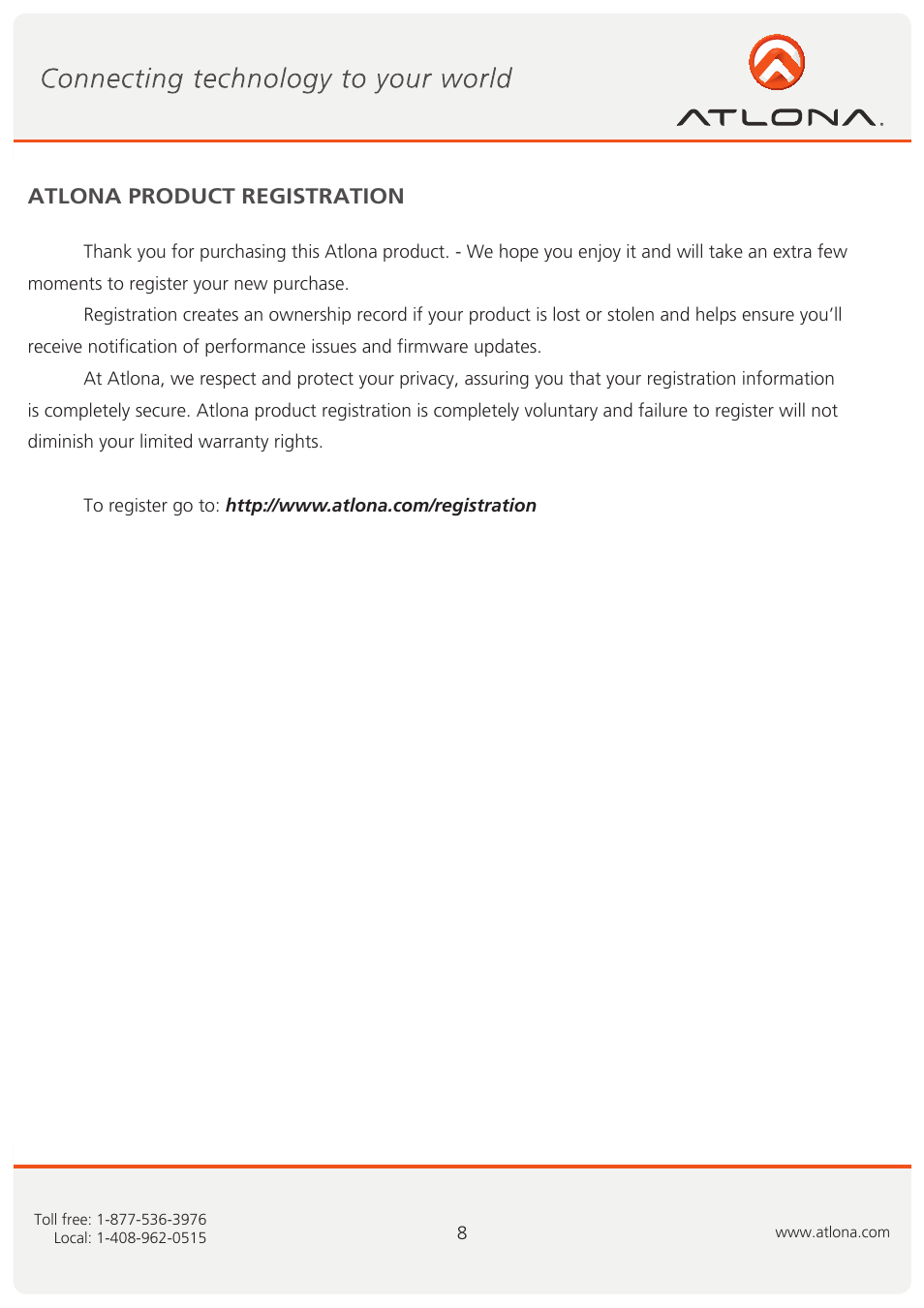 Atlona AT DP200 User Manual | Page 9 / 9