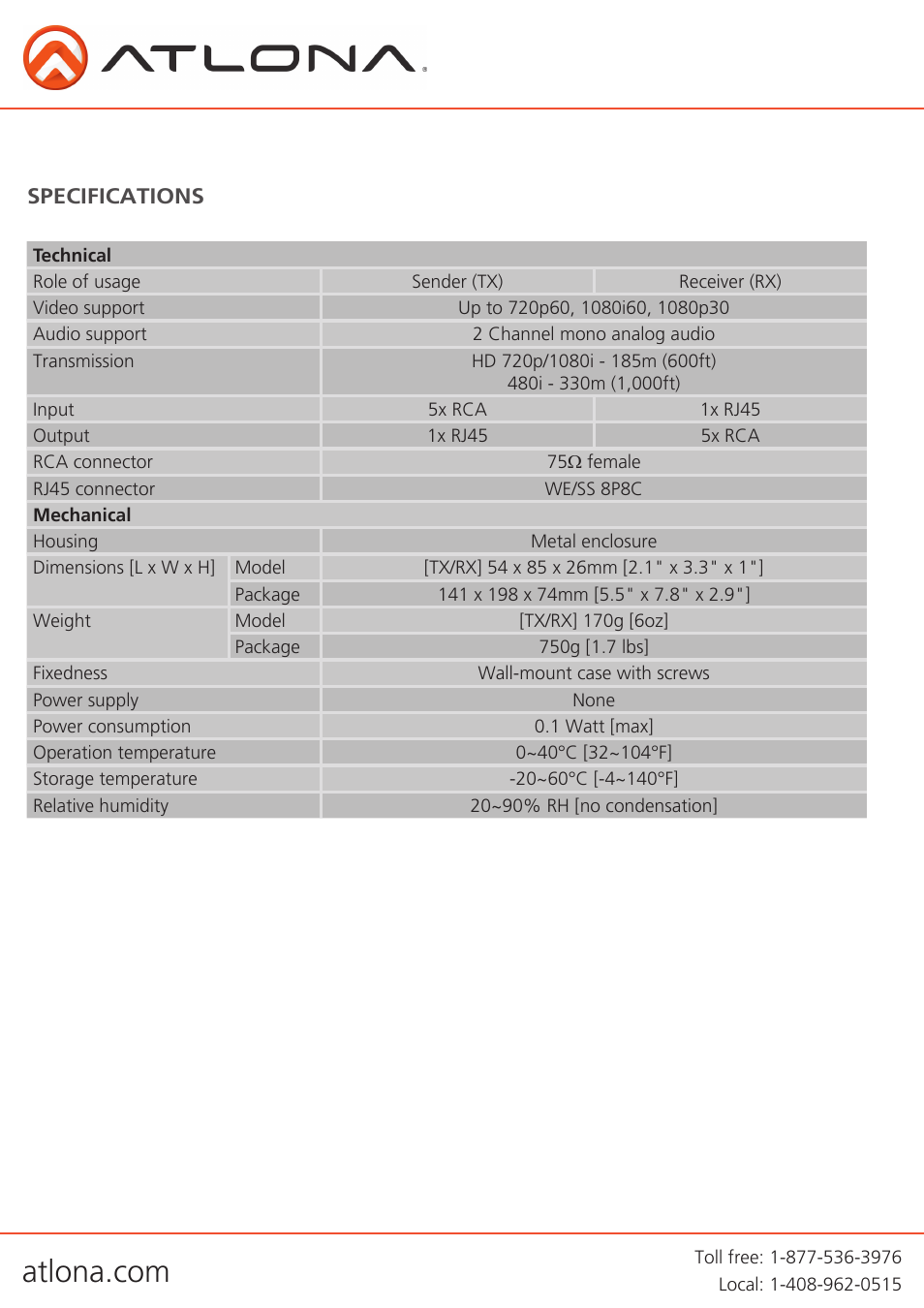 Atlona AT COMP150SR User Manual | Page 4 / 11
