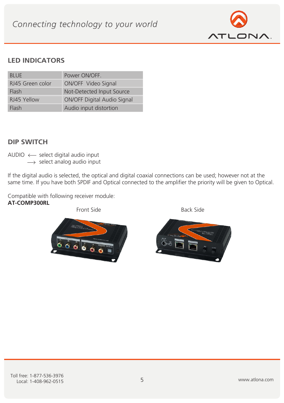 Atlona AT COMP10SS User Manual | Page 6 / 9