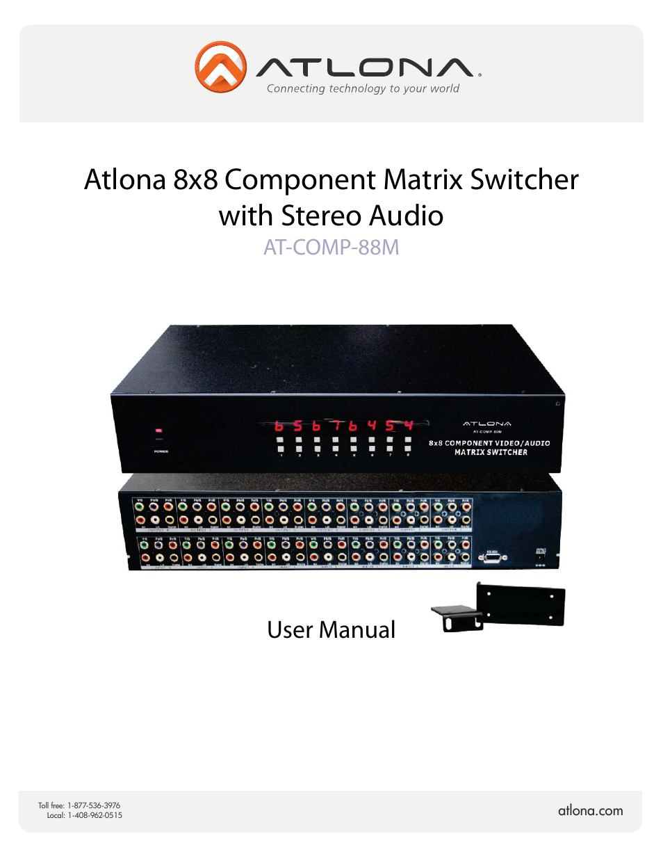 Atlona AT COMP 88M V2 User Manual | 10 pages