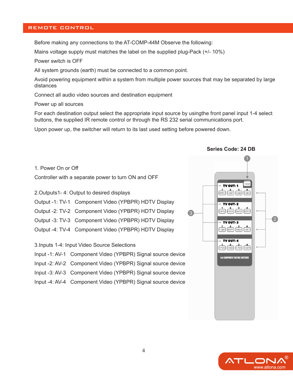 Atlona AT COMP 44M User Manual | Page 6 / 13