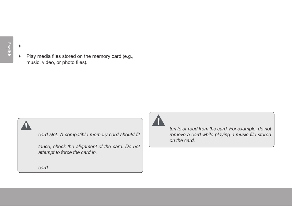 Inserting a memory card | COBY Kyros MID7015-4G User Manual | Page 12 / 55