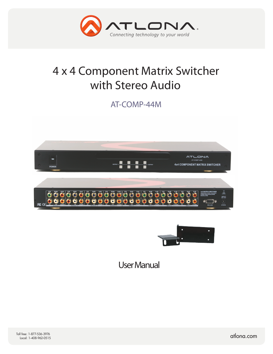 Atlona AT COMP 44M V2 User Manual | 11 pages
