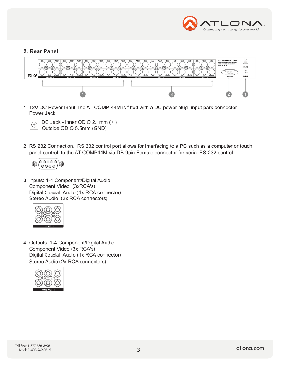 Atlona AT COMP 44M V2 User Manual | Page 5 / 11