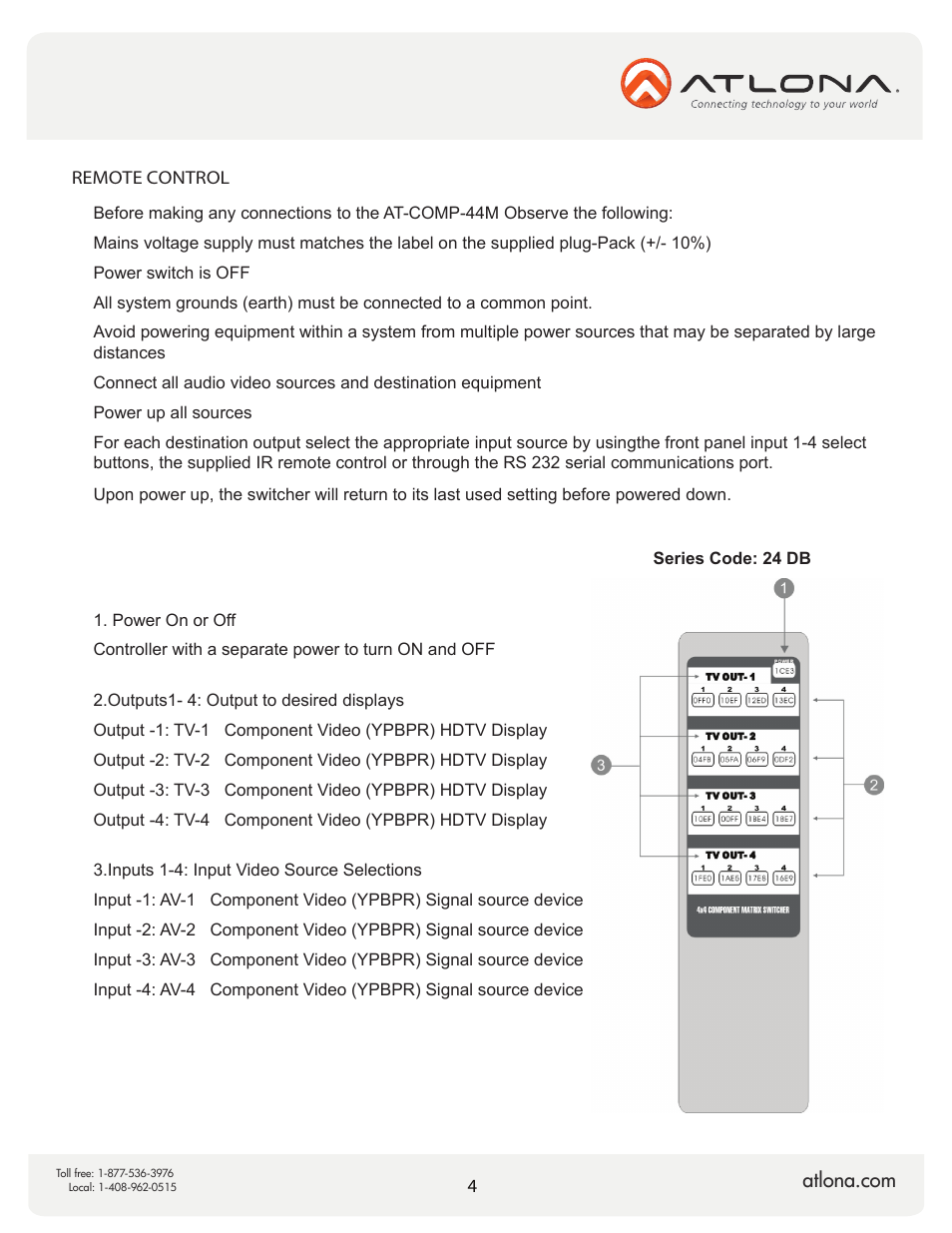 Atlona AT COMP 44M V2 User Manual | Page 6 / 11