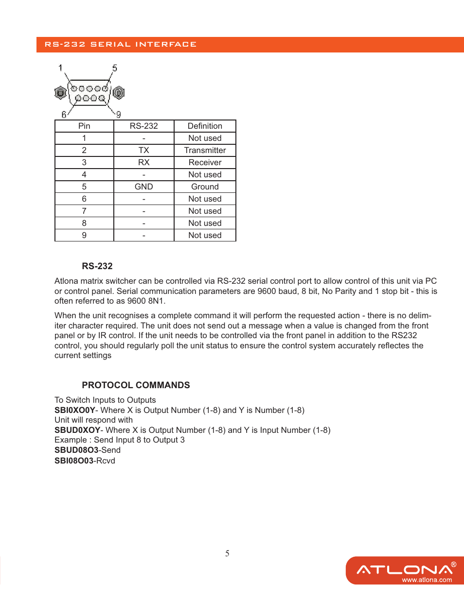 Atlona AT AV0808N User Manual | Page 7 / 12