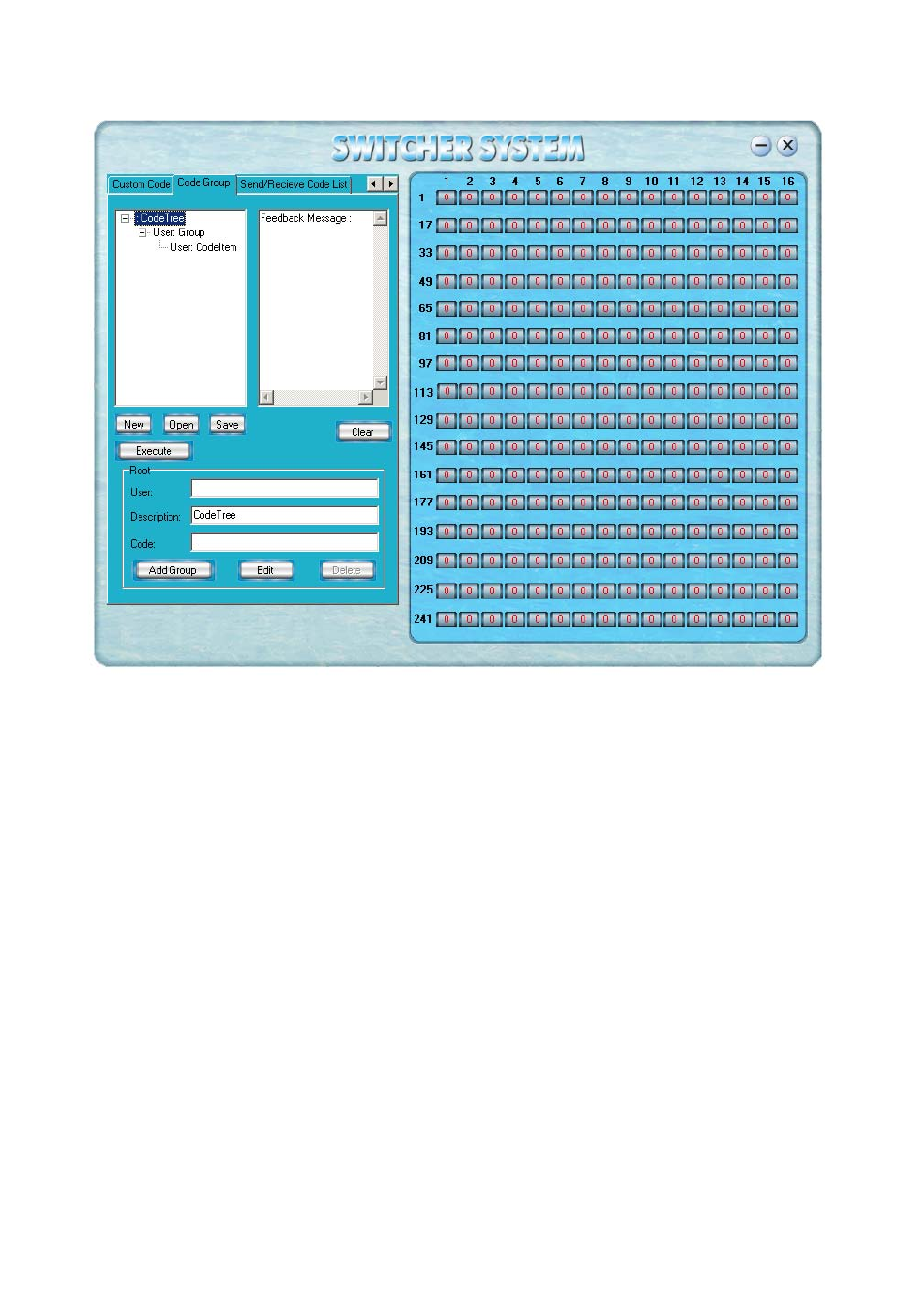 4 code group tab | Atlona AT AV MATRIX User Manual | Page 25 / 31