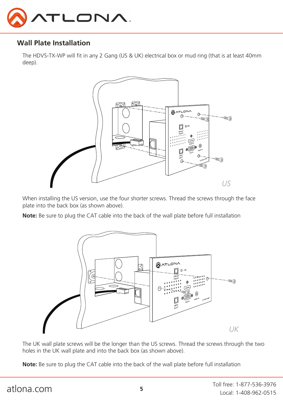 Us uk | Atlona ATHDVS TX WP User Manual | Page 5 / 11