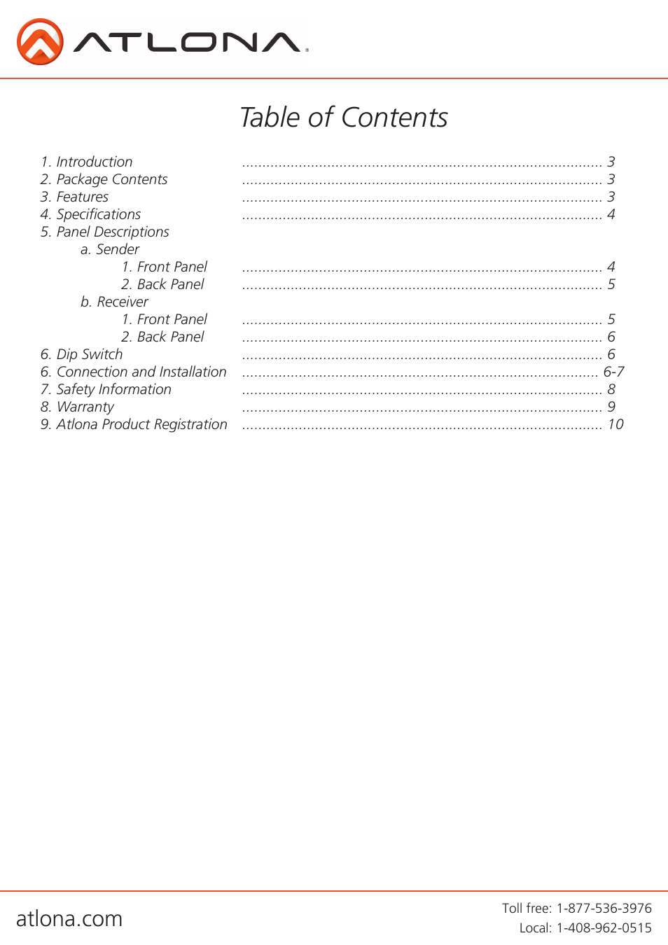 Atlona AT VGA RS300SRS V3 User Manual | Page 2 / 10
