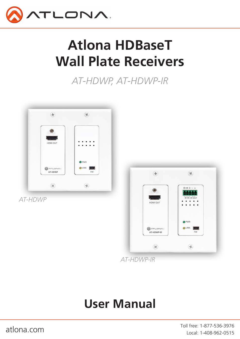 Atlona AT HDWP Extenders User Manual | 14 pages