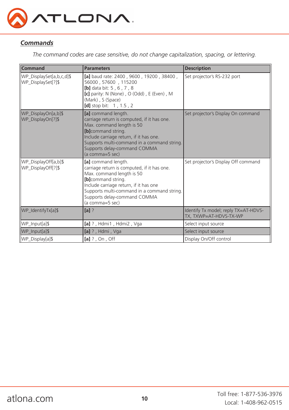 Atlona AT HDVS RX User Manual | Page 10 / 16