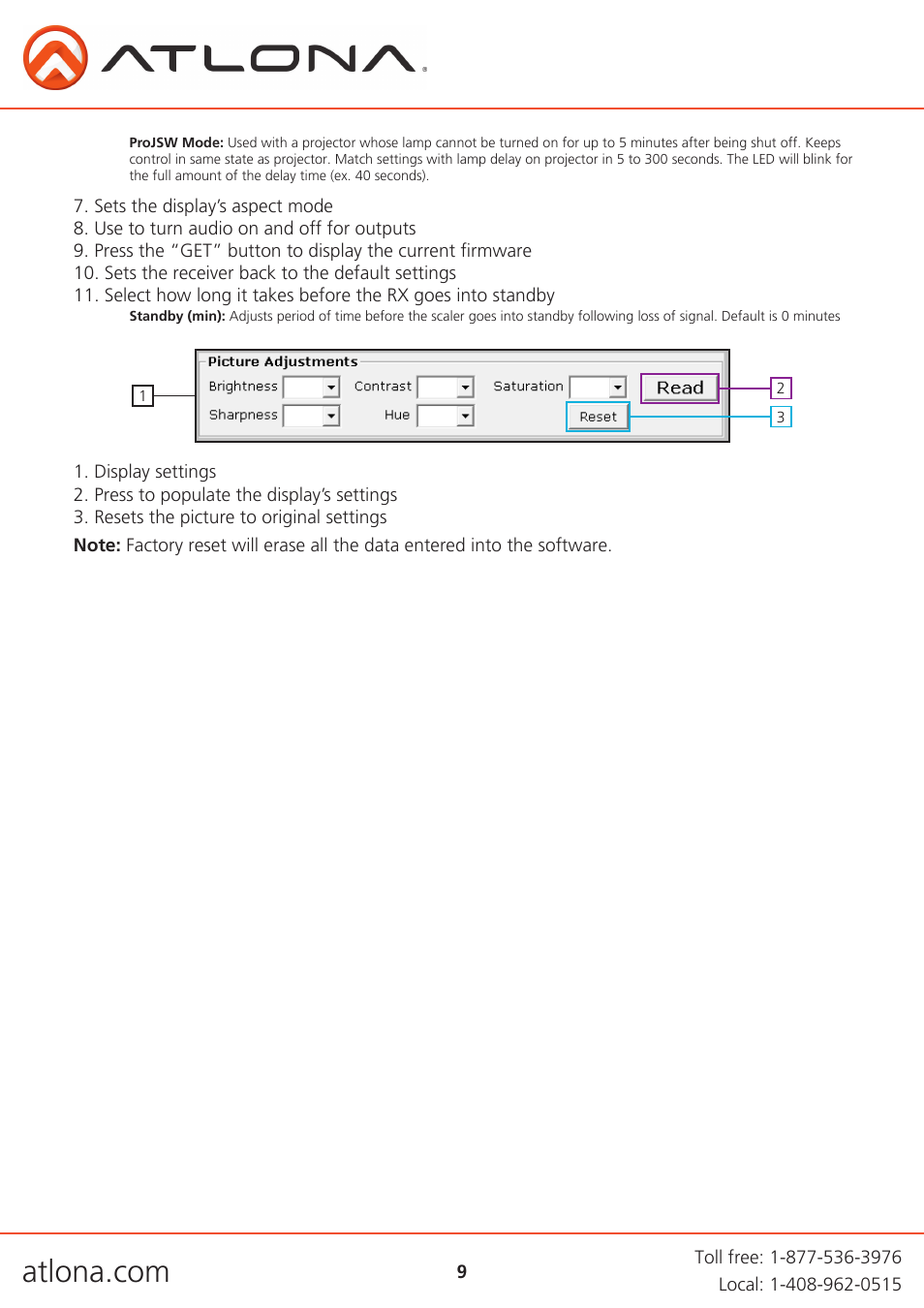 Atlona AT HDVS RX User Manual | Page 9 / 16