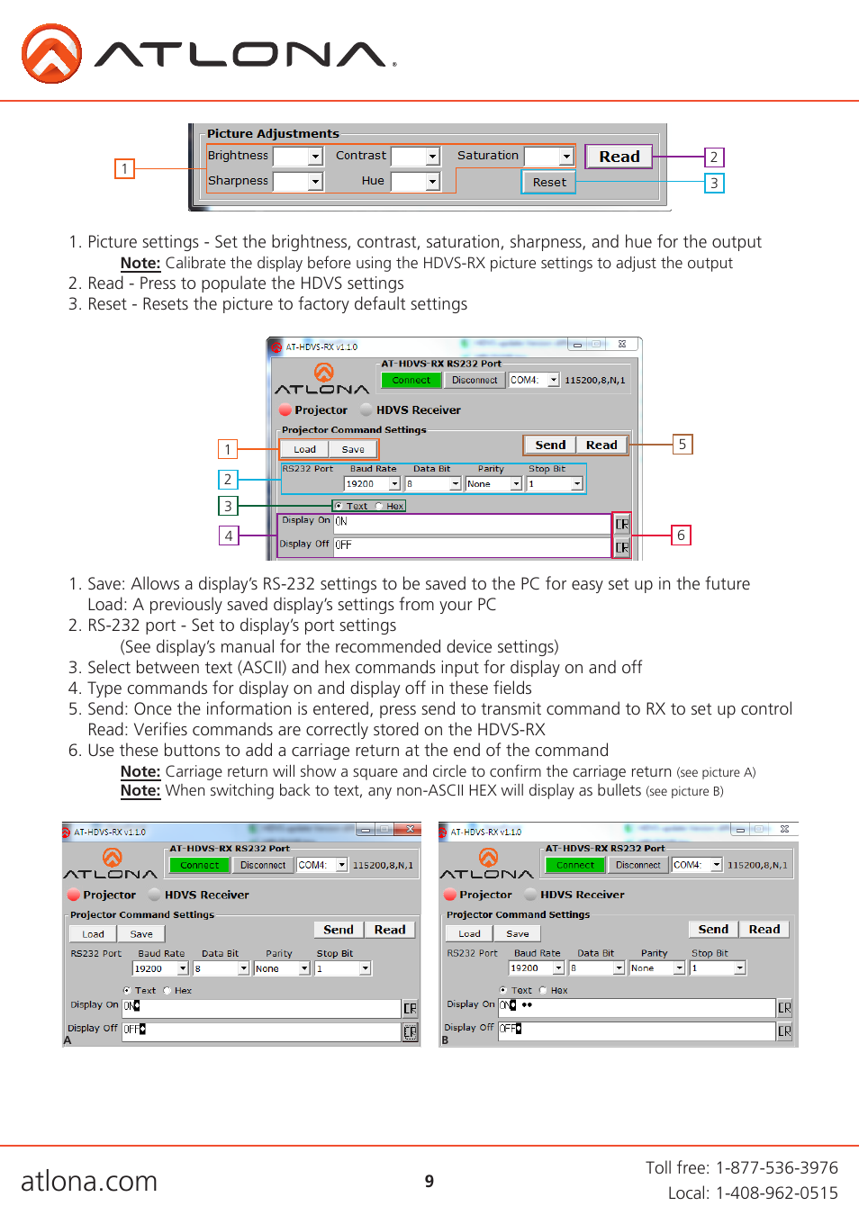 Atlona AT HDVS RX V2 User Manual | Page 9 / 16