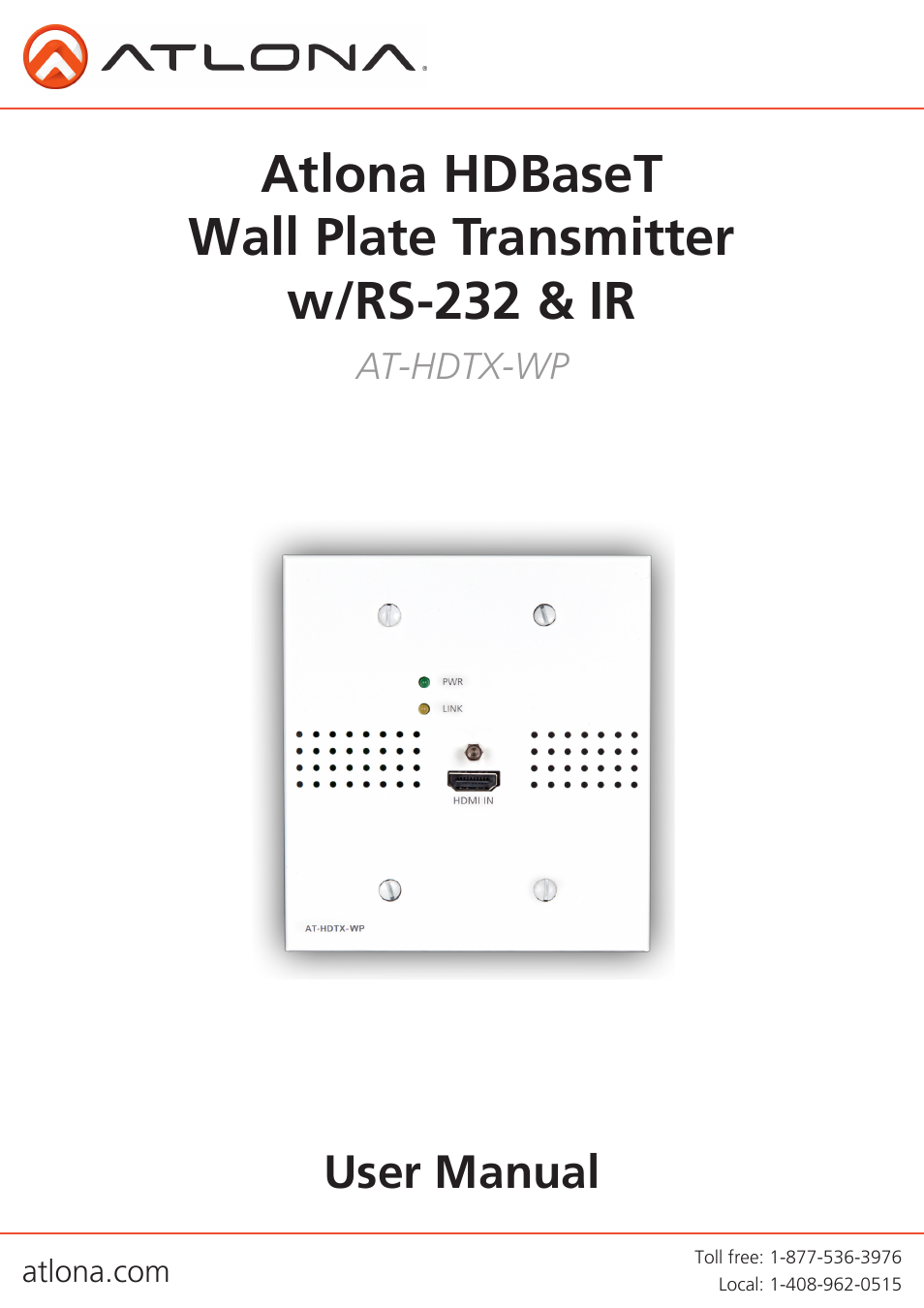 Atlona AT HDTX WP User Manual | 13 pages