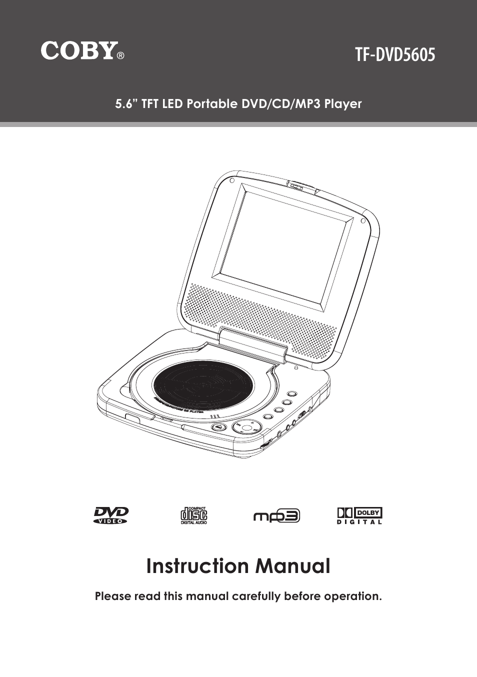 COBY TF-DVD5605 User Manual | 28 pages