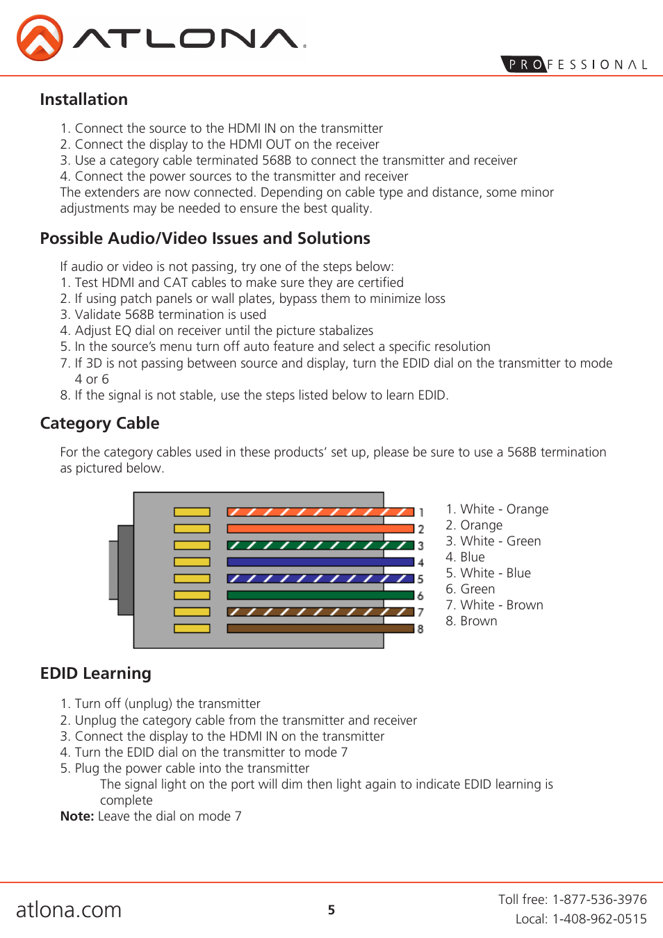 Atlona AT HD4 SI40SR V3 User Manual | Page 5 / 9