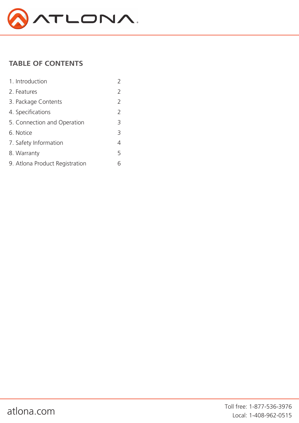 Atlona AT DVI15SRS User Manual | Page 2 / 7