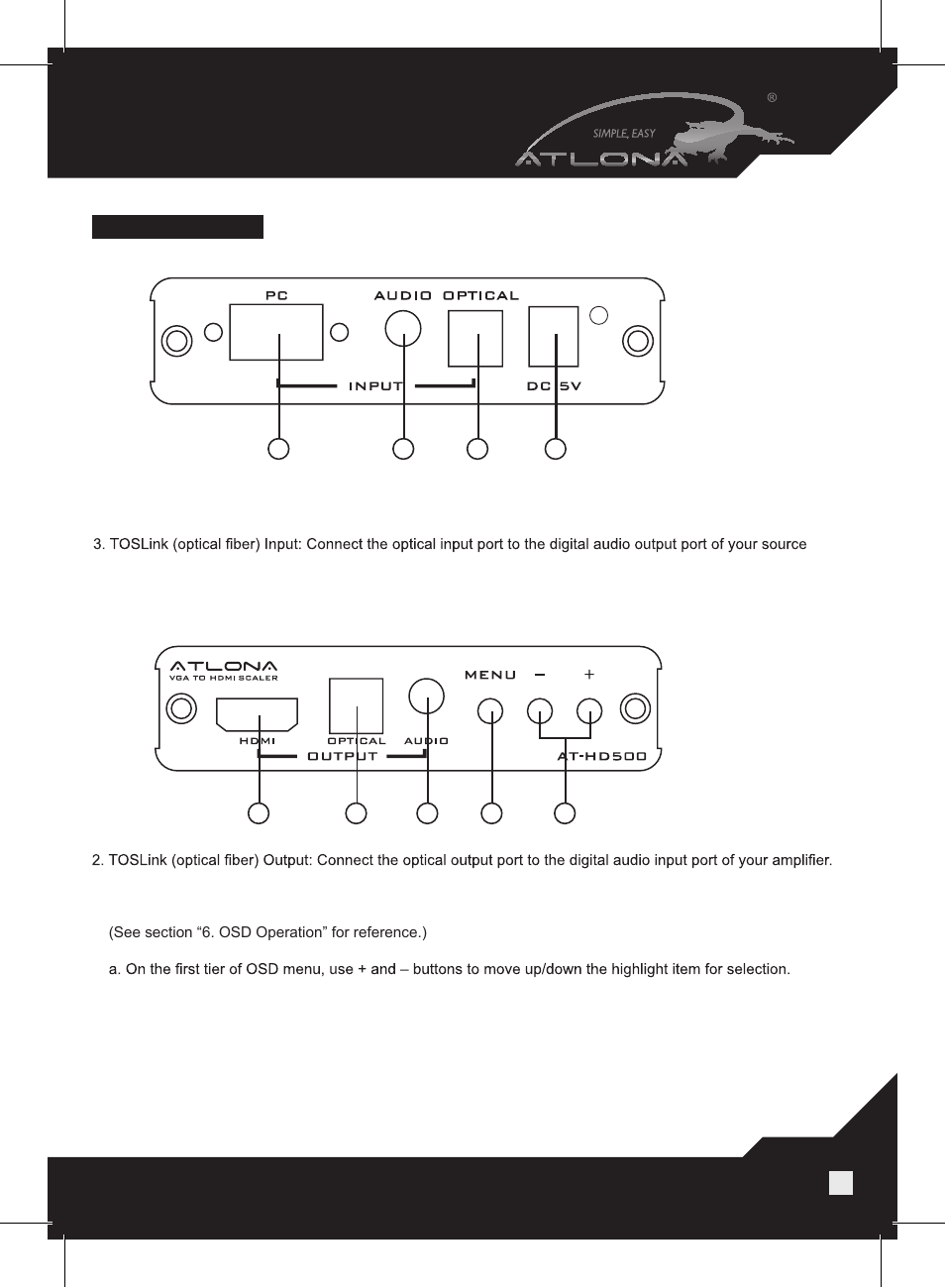 Atlona AT HD500 User Manual | Page 4 / 12