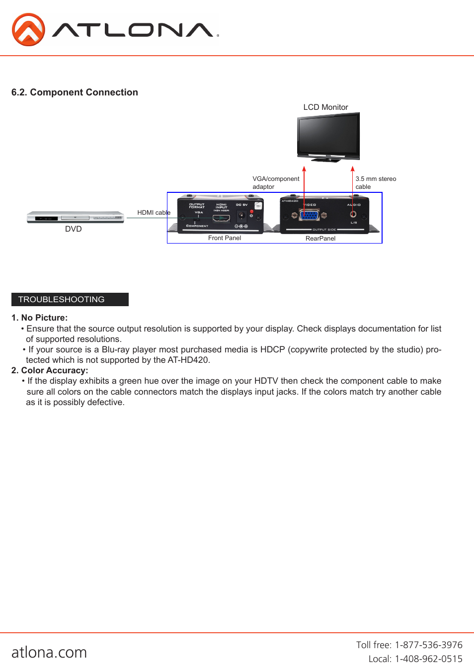 Atlona AT HD420 User Manual | Page 5 / 8