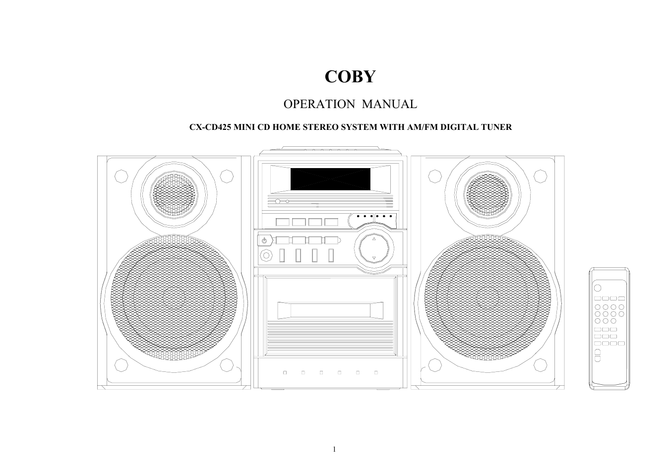 COBY CX-CD425 User Manual | 19 pages