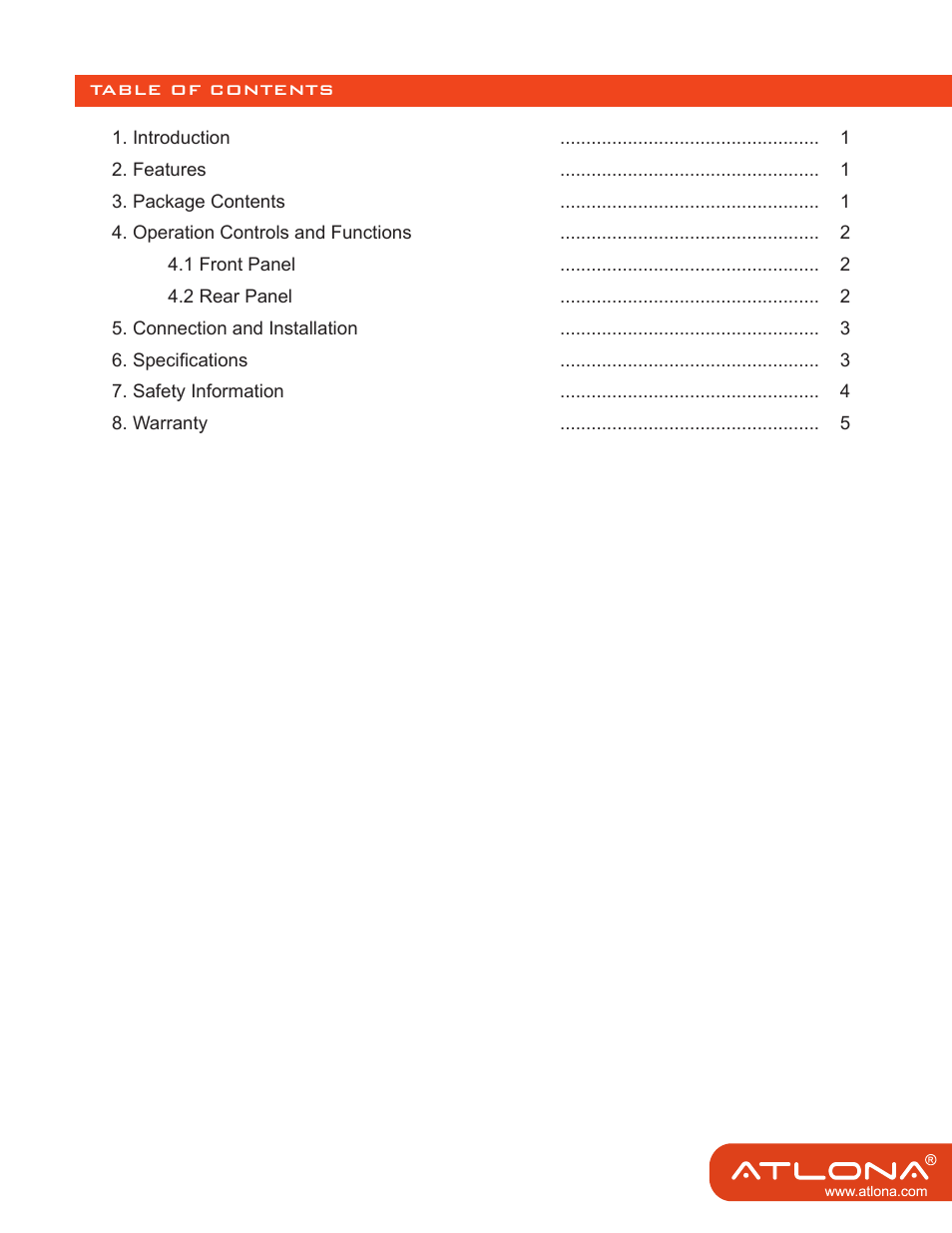 Atlona AT HD570 User Manual | Page 3 / 8