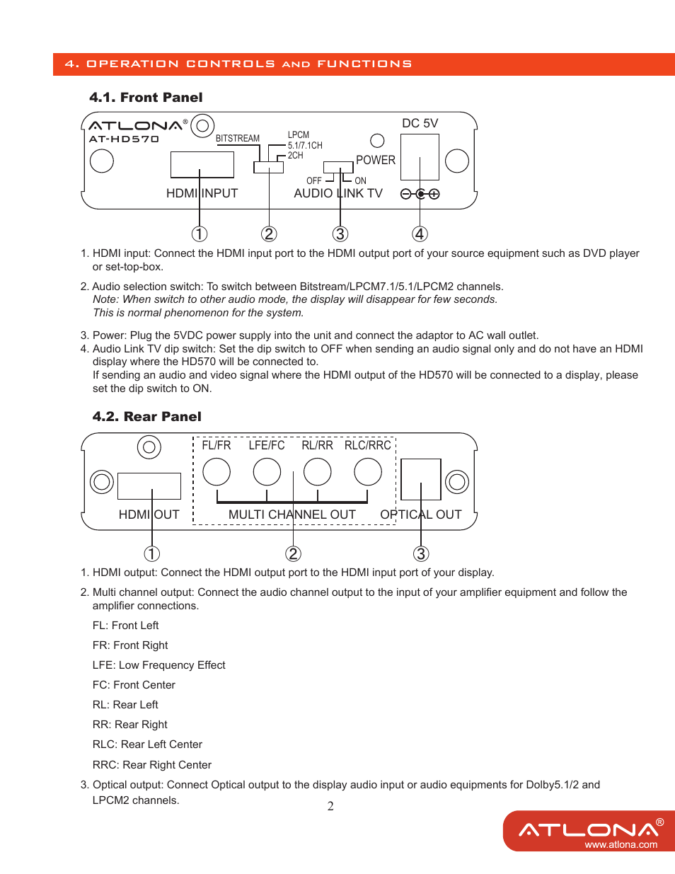 Atlona AT HD570 User Manual | Page 5 / 8