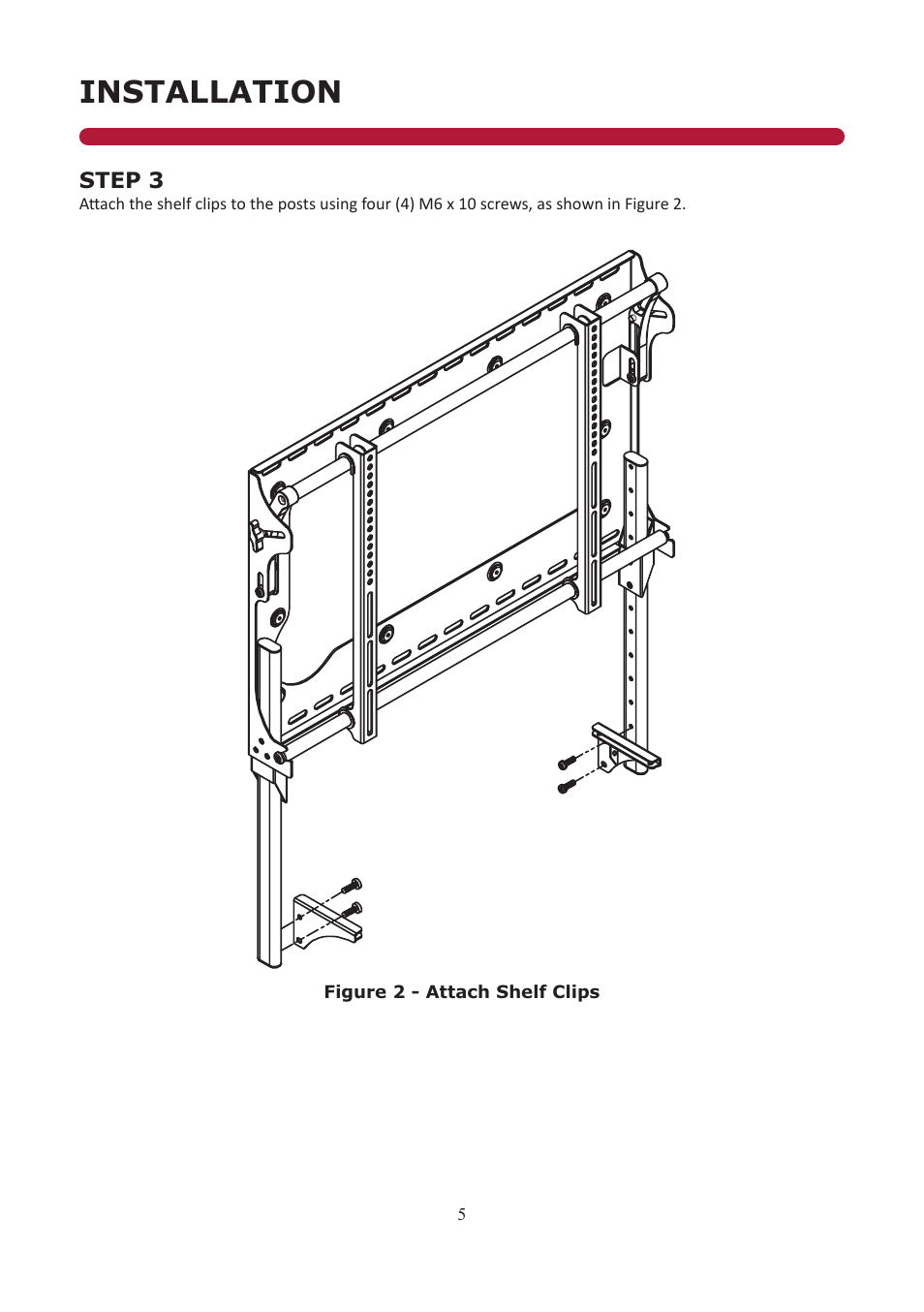 Installation | Audio Solutions AS-AMSHELF-G User Manual | Page 5 / 10