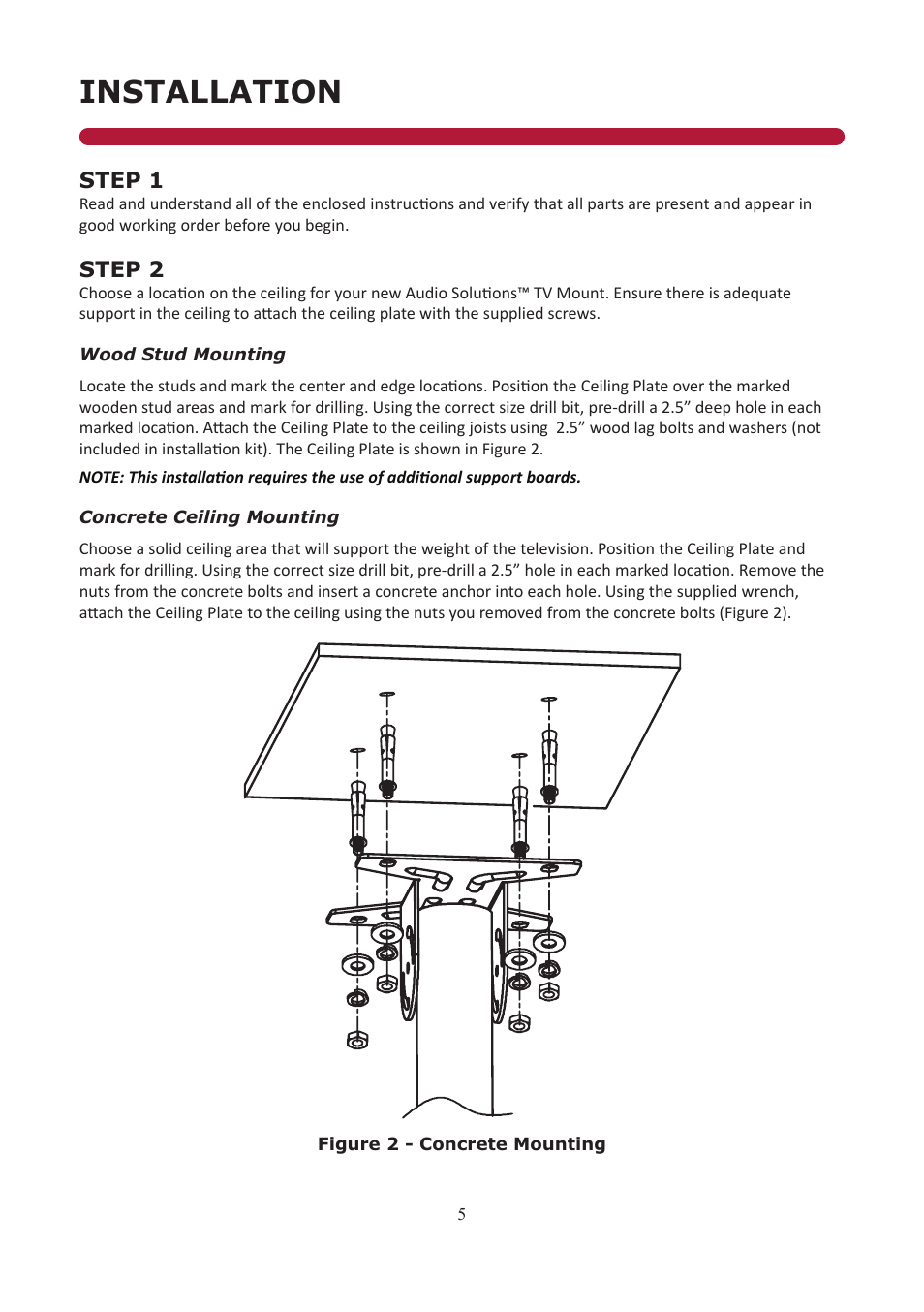 Installation | Audio Solutions AS-CM3260 User Manual | Page 5 / 12