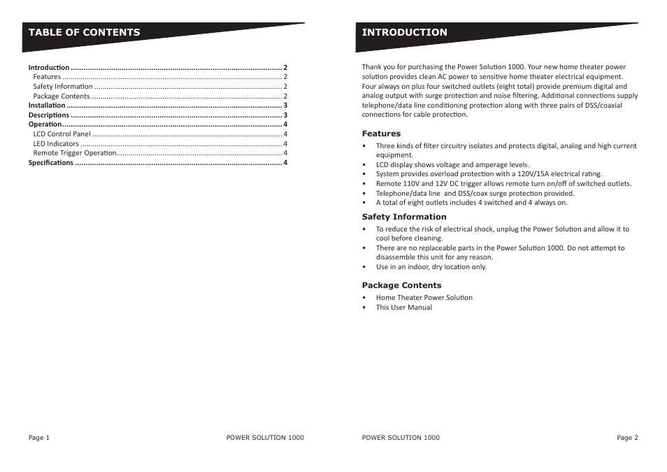 Audio Solutions AS-P-601 User Manual | Page 2 / 4