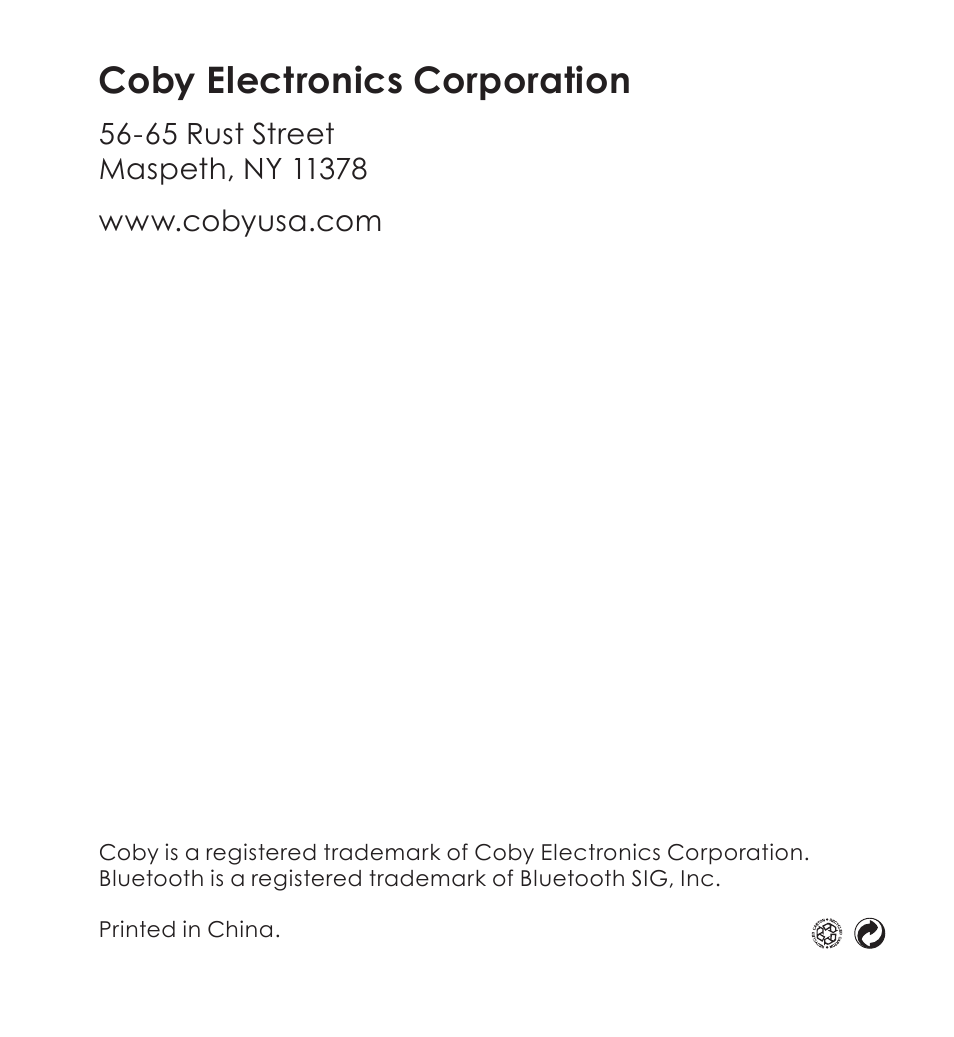 Coby electronics corporation | COBY CV-M225 User Manual | Page 24 / 24