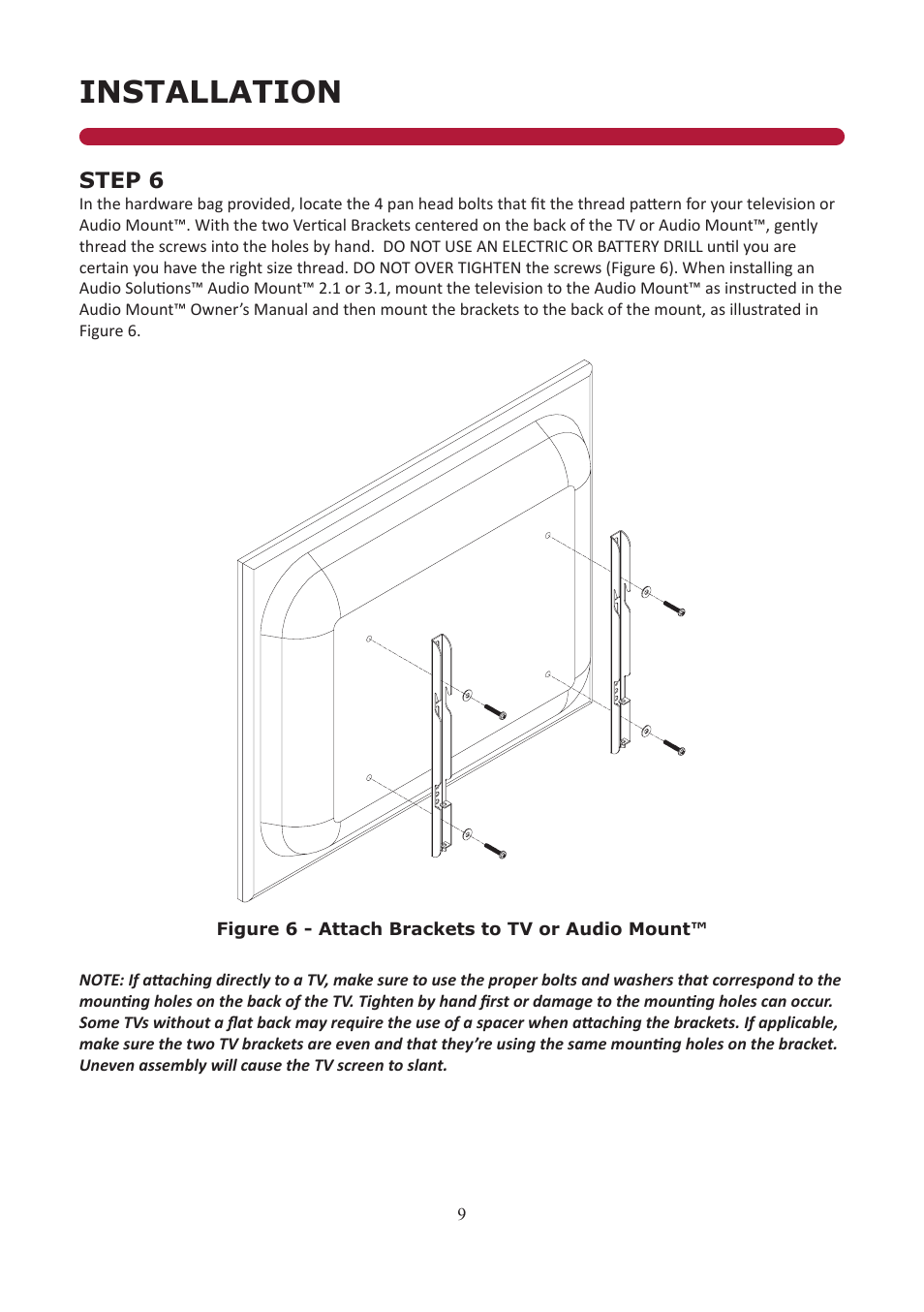 Installation | Audio Solutions AS-RC3260 User Manual | Page 9 / 13