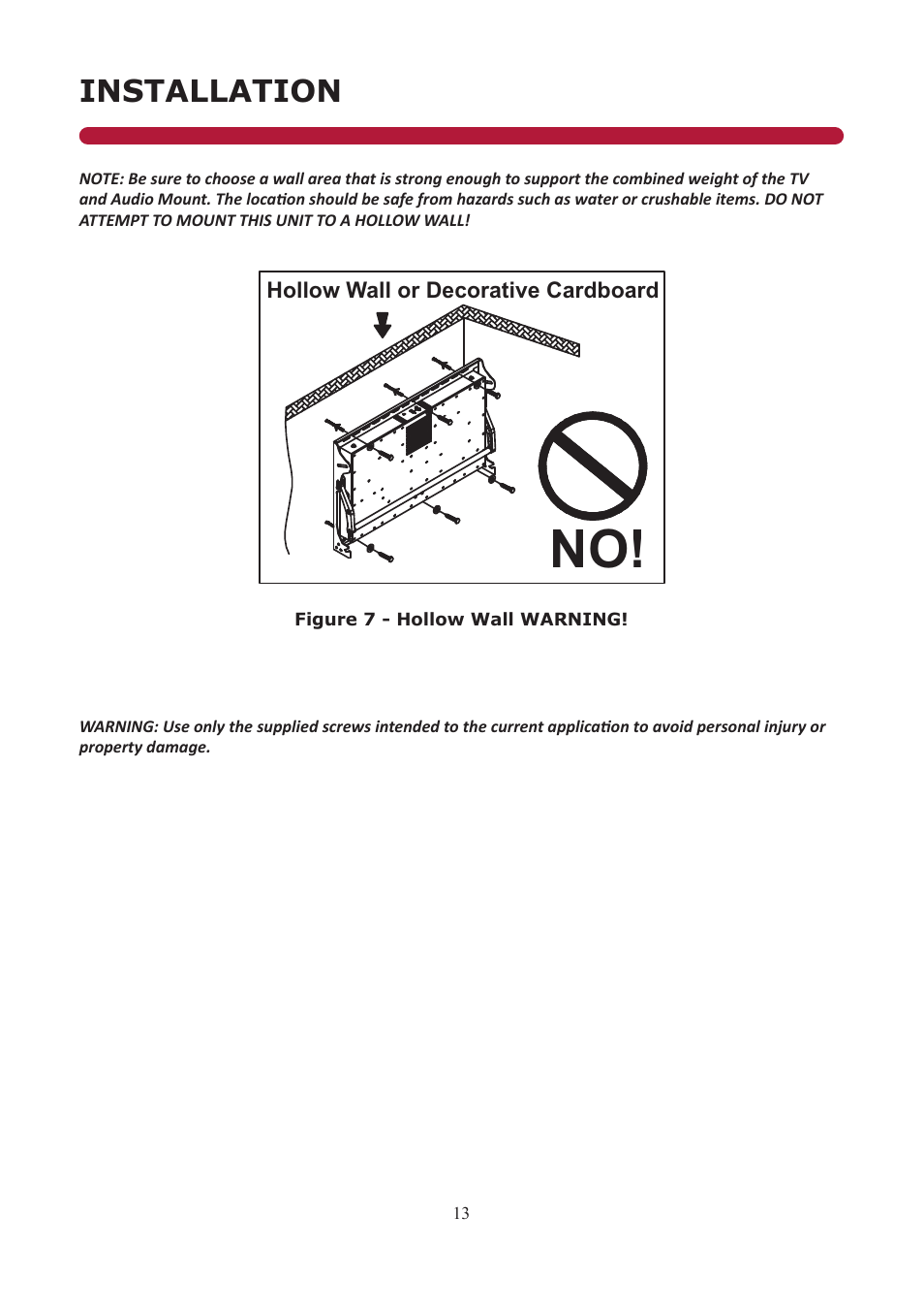 Installation | Audio Solutions TVAM2-1 User Manual | Page 12 / 31