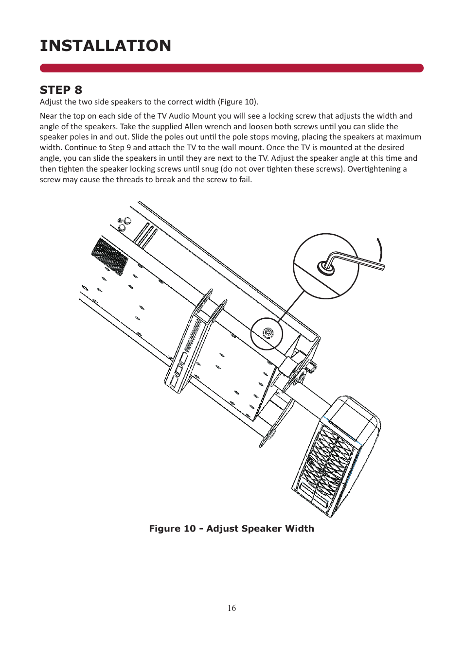 Installation | Audio Solutions TVAM2-1 User Manual | Page 15 / 31